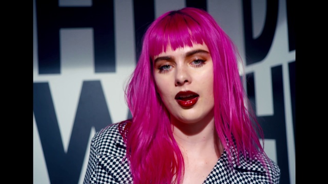 Video Reference: Lip, Lipstick, Eyebrow, Eyelash, Purple, Eye shadow, Makeover, Pink, Violet, Wig