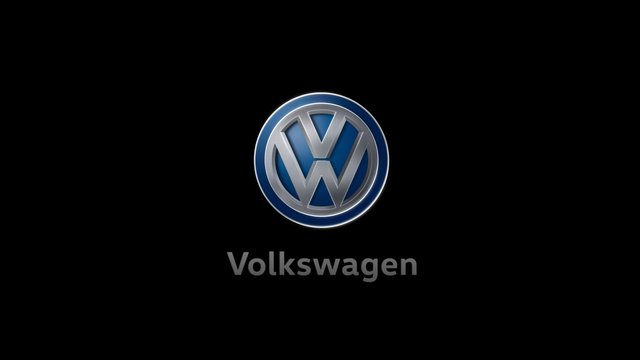 Video Reference: Volkswagen, VW, logo, brand, automotive, car, emblem, wordmark, black background, corporate, icon, badge