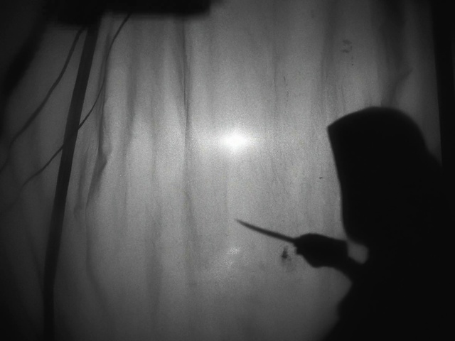 Video Reference: Flash photography, Black-and-white, Grey, Style, Entertainment, Curtain, Tints and shades, Clock, Audio equipment, Monochrome photography