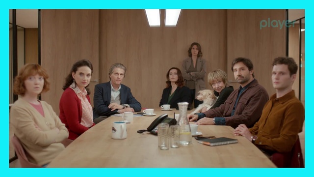 Video Reference: Table, Coat, Suit, Chair, Community, Conference room table, Event, Sharing, White-collar worker, Conversation