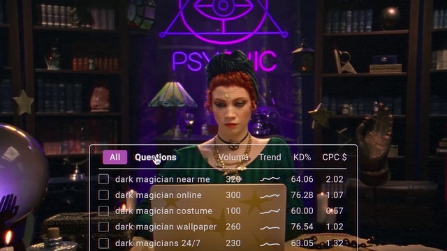 Video Reference: Light, Purple, Font, Eyelash, Shelf, Fashion design, Event, Electric blue, Screenshot, Display device