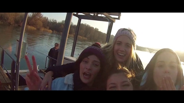 Video Reference: Water, Photograph, Smile, Facial expression, Happy, Gesture, Travel, Cool, Tree, Sky