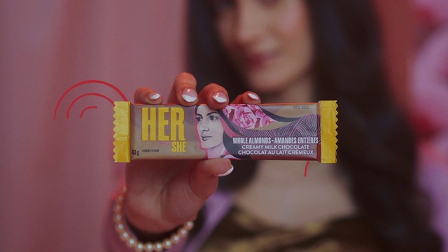 Video Reference: Hand, Nail, Font, Thumb, Magenta, Eyewear, Eyelash, Fashion accessory, Sweetness, Electric blue