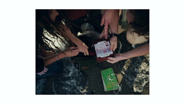 Video Reference: Hand, Flash photography, Gesture, Adaptation, Font, Grass, Black hair, Happy, Thigh, Event