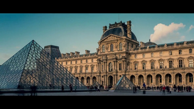 Video Reference: Sky, Cloud, Pyramid, Building, Facade, City, Symmetry, Monument, Medieval architecture, Triangle