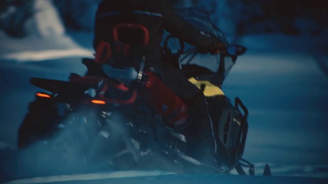 Video Reference: Automotive lighting, Personal protective equipment, Electric blue, Helmet, Space, Recreation, Headlamp, Cg artwork, Freezing, Winter