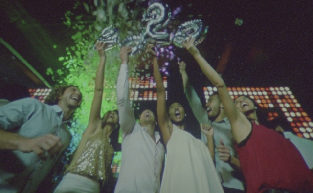 Video Reference: Clothing, Shirt, Smile, Happy, Flash photography, Entertainment, T-shirt, Leisure, Event, Fun