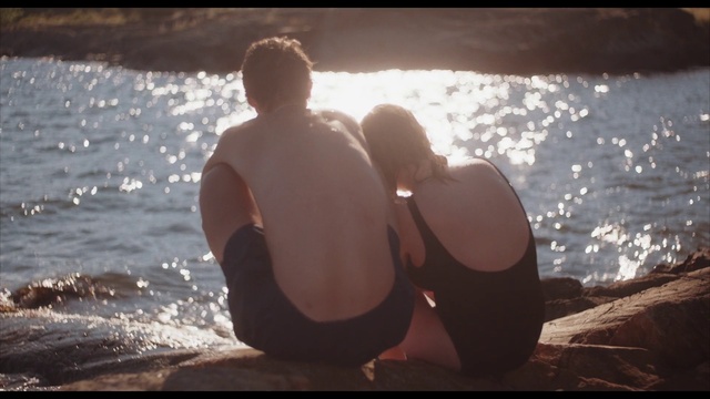Video Reference: Water, People on beach, People in nature, Flash photography, Happy, Sunlight, Gesture, Beach, Lake, Brassiere