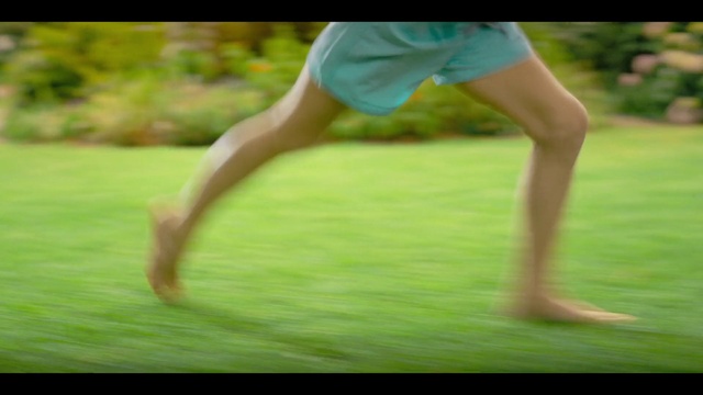 Video Reference: Plant, People in nature, Dance, Gesture, Grass, Thigh, Knee, Happy, Barefoot, Waist