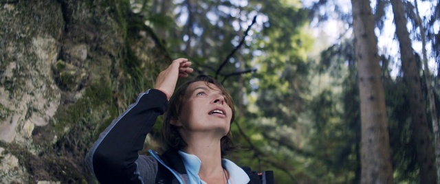 Video Reference: Smile, Outerwear, Hairstyle, People in nature, Flash photography, Happy, Standing, Gesture, Wood, Cool