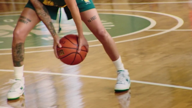 Video Reference: Basketball, Shorts, Sports equipment, Sports uniform, Ball, Field house, Basketball moves, Basketball, Knee, Ball game