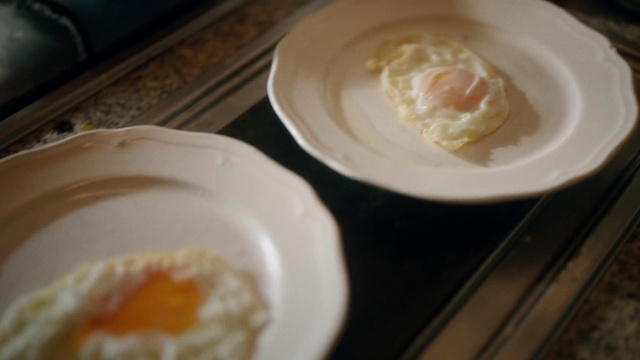 Video Reference: Food, Tableware, Dishware, Egg yolk, Ingredient, Cuisine, Dish, Recipe, Serveware, Fried egg