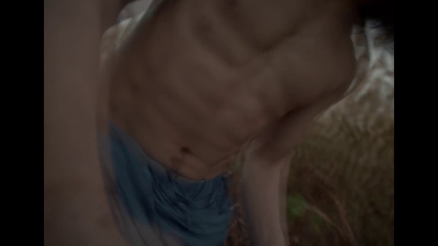 Video Reference: Gesture, Chest, Art, Paint, Human leg, Trunk, Abdomen, Painting, Visual arts, Flesh