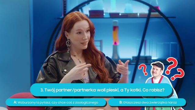Video Reference: Television presenter, Smile, Gesture, News, Fun, Electric blue, Screenshot, Event, Leisure, Conversation