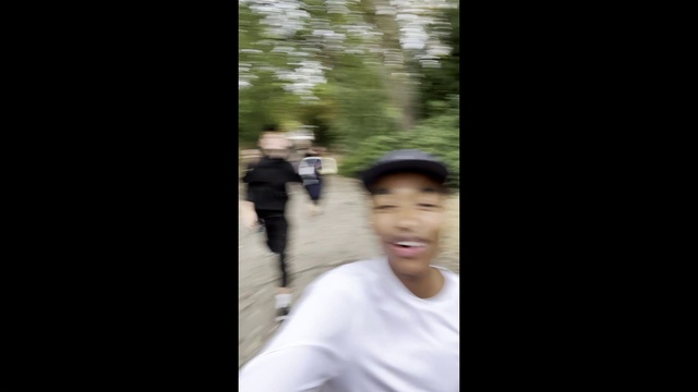 Video Reference: Flash photography, Cap, Gesture, Happy, Hat, T-shirt, Tints and shades, Forest, Font, Fun