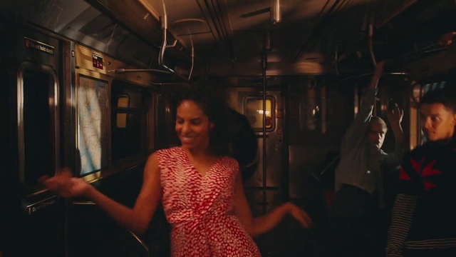 Video Reference: Flash photography, Smile, Window, Fun, Train, Fashion design, Formal wear, Beauty, Event, Darkness