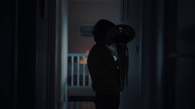 Video Reference: Hat, Fedora, Flash photography, Sun hat, Door, Tints and shades, Midnight, Event, Electric blue, Darkness