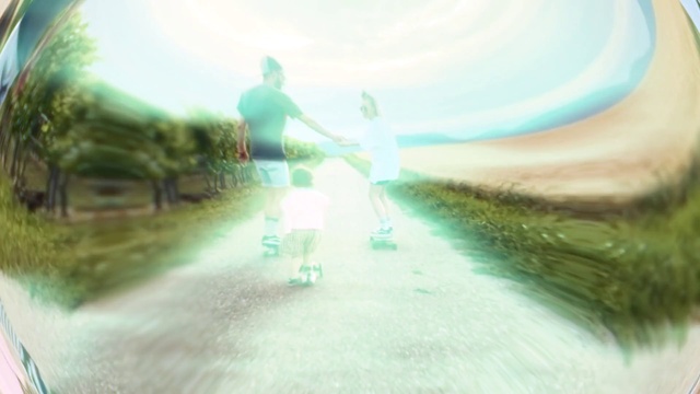 Video Reference: Sky, Shorts, People in nature, Sunlight, Happy, Body of water, Landscape, Tree, Grass, Leisure