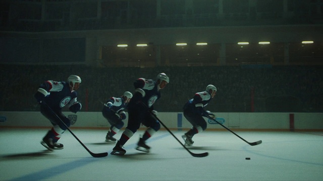 Video Reference: Hockey protective equipment, Sports uniform, Ice hockey equipment, Jersey, Sports equipment, Sports gear, Hockey, Helmet, Ice skate, Ice hockey