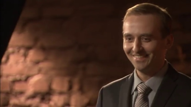 Video Reference: Forehead, Smile, Flash photography, Tie, Gesture, Dress shirt, Happy, Collar, Suit, Blazer