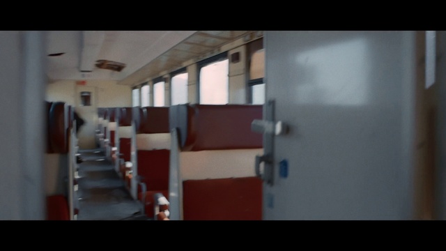 Video Reference: Building, Window, Fixture, Rectangle, Train, Wood, Flooring, Tints and shades, Rolling stock, Ceiling