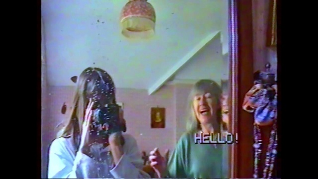 Video Reference: Happy, Event, Smile, Magenta, Fun, Leisure, Room, Font, Photo caption, Rite