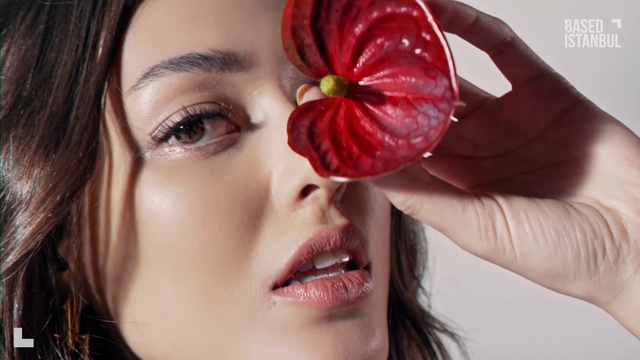 Video Reference: Hair, Skin, Lip, Hand, Plant, Lipstick, Mouth, Eyelash, Eye liner, Human body