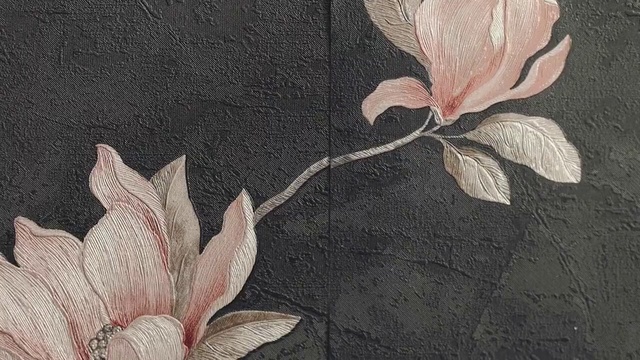 Video Reference: Flower, Plant, Petal, Botany, Textile, Terrestrial plant, Art, Painting, Flowering plant, Pattern