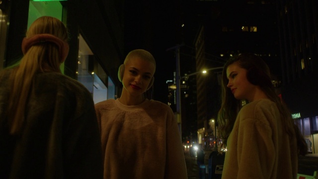 Video Reference: Sculpture, Event, City, Midnight, Fashion design, Fun, Darkness, T-shirt, Night, Conversation