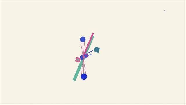 Video Reference: abstract, geometric, animation, shapes, circles, squares, lines, colorful, minimal, modern, digital, design, background, motion, pattern