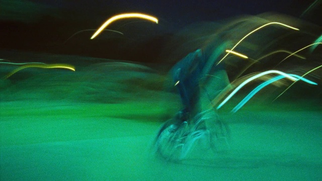 Video Reference: Azure, Water, Liquid, Lighting, Crescent, Art, Technology, Grass, Electric blue, Event