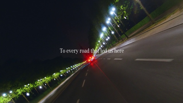 Video Reference: Automotive lighting, Sky, Road surface, Electricity, Asphalt, Mode of transport, Headlamp, Lens flare, Thoroughfare, City