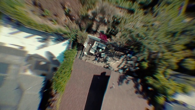 Video Reference: Plant, Road surface, Asphalt, Urban design, Grass, Woody plant, Thoroughfare, Landscape, Road, Sidewalk