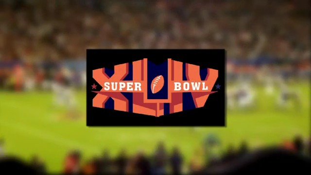 Video Reference: football, stadium, super bowl, sports, logo, graphic, broadcast, event, game, blurred, background, centered, poster, television