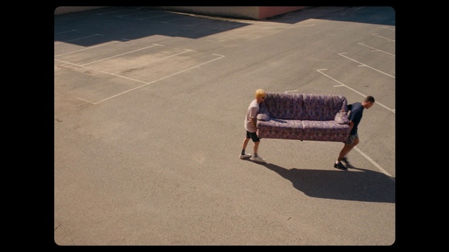 Video Reference: Asphalt, Rectangle, Grass, Tints and shades, Road surface, Human leg, Road, Leisure, Landscape, Shadow