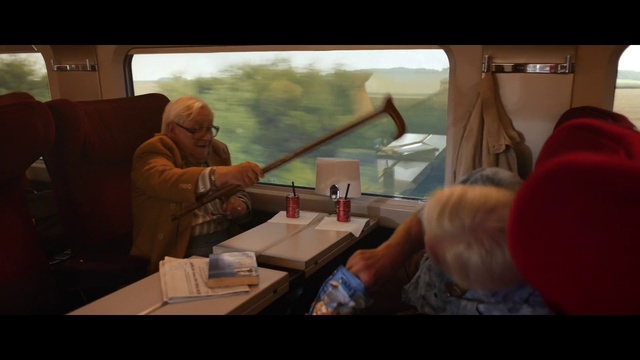 Video Reference: Window, Table, Hat, Fun, Automotive exterior, Tree, Vehicle door, Windshield, Landscape, Leisure