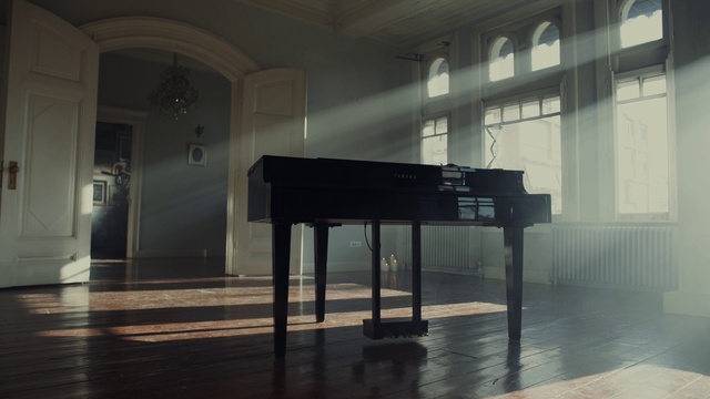 Video Reference: Wood, Building, Floor, Flooring, Art, Tints and shades, Glass, Rectangle, Keyboard, Piano