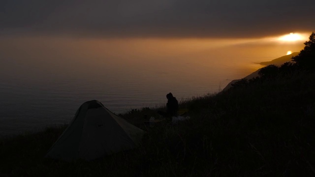 Video Reference: Cloud, Sky, Tent, Afterglow, Dusk, Mountain, Atmospheric phenomenon, Terrain, Sunrise, Sunset
