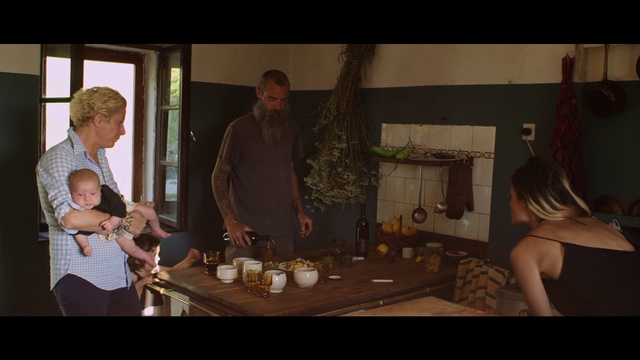 Video Reference: Hairstyle, Table, Flash photography, Tableware, Plant, Musical instrument, Guitar, Curtain, Fun, Event