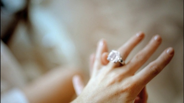 Video Reference: Arm, Body jewelry, Dress, Eyelash, Wedding ring, Gesture, Finger, Nail, Engagement, Wedding ceremony supply