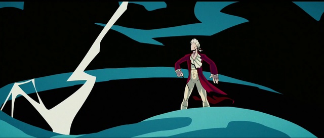 Video Reference: Gesture, Font, Art, Illustration, Fictional character, Electric blue, Graphics, Drawing, Sleeve, Graphic design