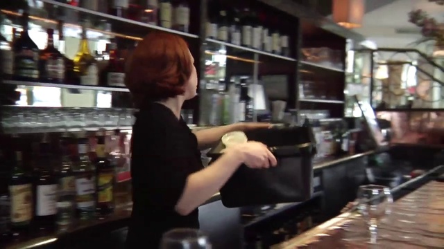 Video Reference: Drinking establishment, Barware, Tableware, Bottle, Alcoholic beverage, Shelf, Drink, Customer, Alcohol, Distilled beverage
