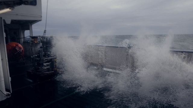 Video Reference: Water, Cloud, Sky, Vehicle, Asphalt, Naval architecture, Automotive tire, Boat, Gas, Wheel