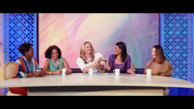 Video Reference: Skin, Table, Entertainment, Purple, Interaction, Leisure, Television program, Fun, Event, Performing arts