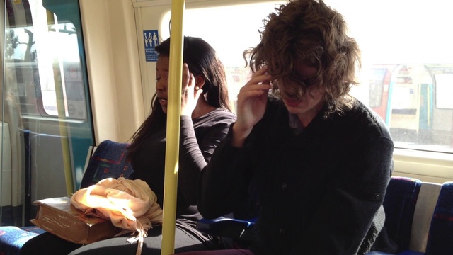 Video Reference: Comfort, Window, Eyewear, Event, Fun, Passenger, T-shirt, Conversation, Sitting, Room