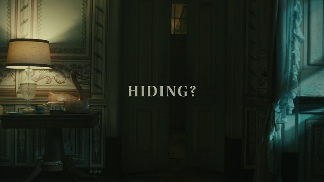 Video Reference: Wood, Font, Tints and shades, Door, Darkness, Automotive lighting, Electric blue, City, Room, Graphics