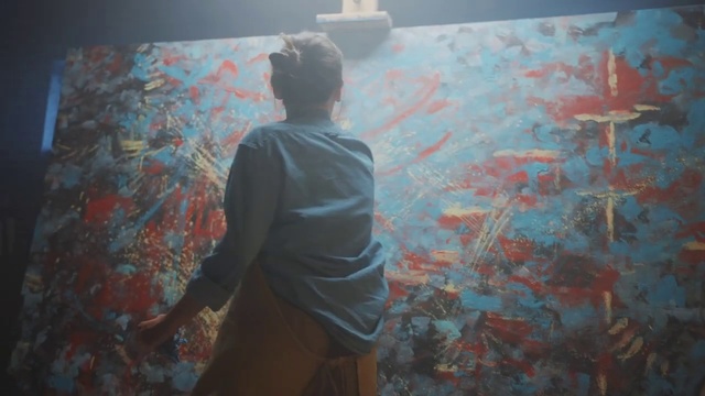 Video Reference: Sky, Paint, Textile, Organism, Artist, Wall, Art, Adaptation, Fun, Tints and shades