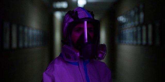 Video Reference: Outerwear, Hearing, Purple, Flash photography, Sports gear, Violet, Headgear, Eyewear, Gadget, Audio equipment