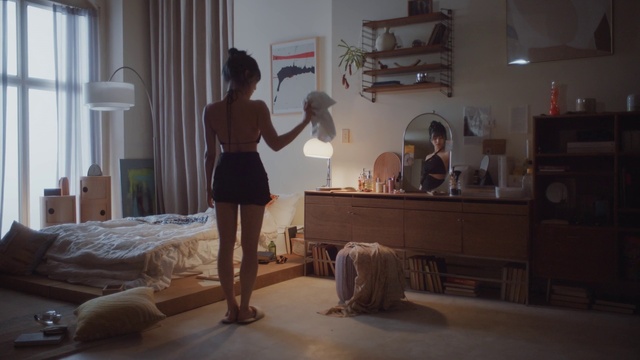 Video Reference: Furniture, Comfort, Interior design, Floor, Flooring, Wood, Houseplant, Lamp, Living room, Hardwood