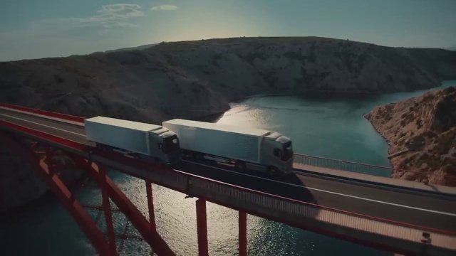 Video Reference: Water, Sky, Water resources, Cloud, Vehicle, Train, Rolling stock, Track, Mountain, Body of water